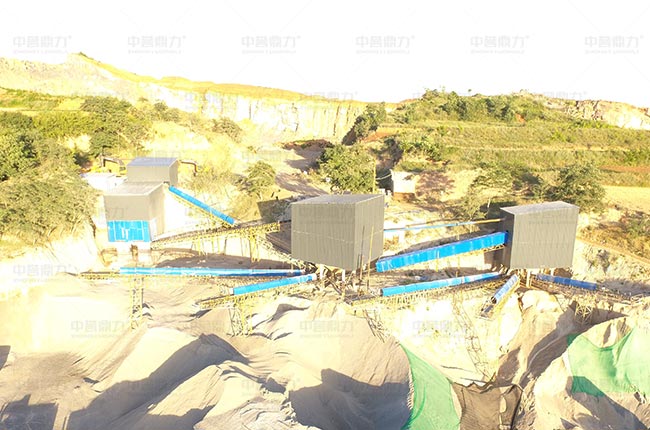 三門峽時產(chǎn)300噸砂石生產(chǎn)線