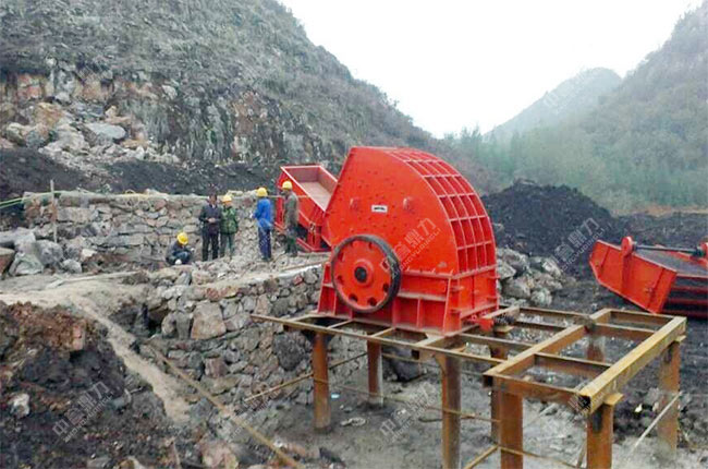 貴州六盤水時產300噸破碎石生產線