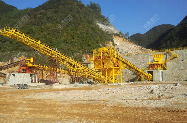 貴州山河永清建材時產1000噸骨料生產線