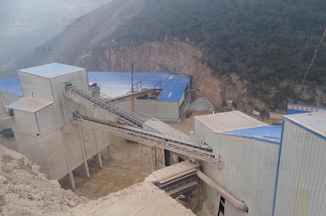 湖北荊門時產500噸中小型砂石料生產線