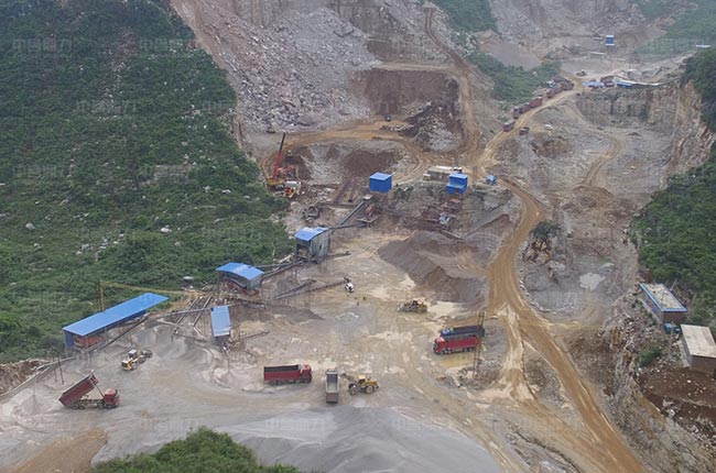 廣西桂林順成石料廠時產400噸碎石生產線