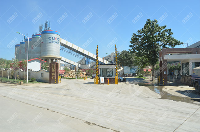 河北中聯水泥時產1000噸水泥骨料生產線現場案例展示