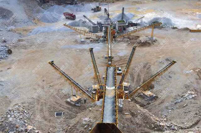 河北邯鄲時產300噸破碎生產線現場案例展示5