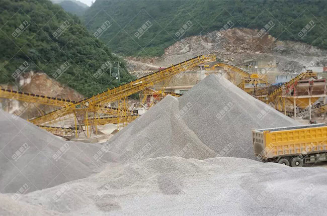 貴州惠水滿告時產1000噸砂石生產線案例展示5