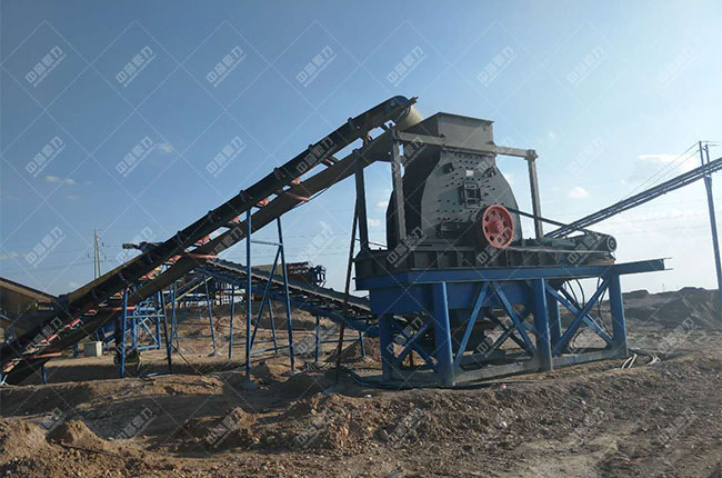 寧夏靈武時產200噸砂石生產線現場案例展示6