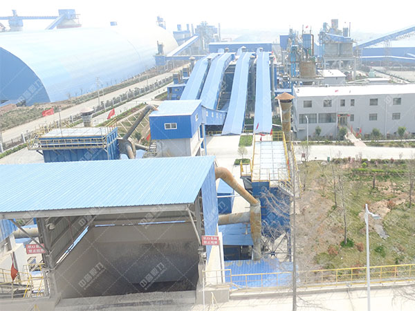 河南孟電水泥集團時產2500噸采石場生產線