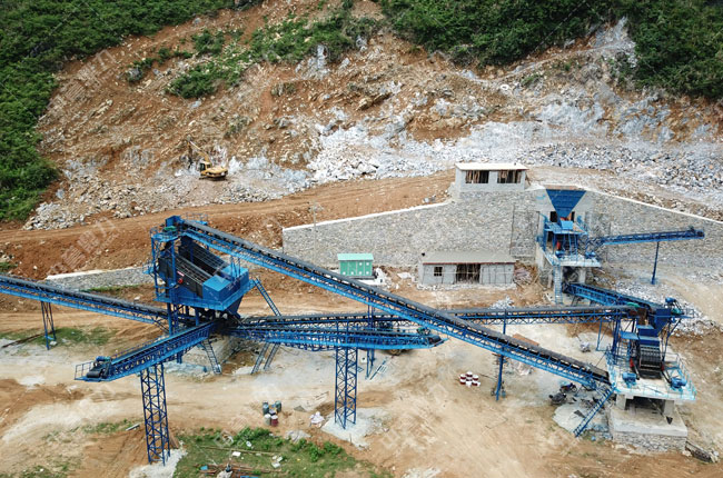 廣西南寧三聯(lián)采石有限公司時(shí)產(chǎn)400-500噸生產(chǎn)線