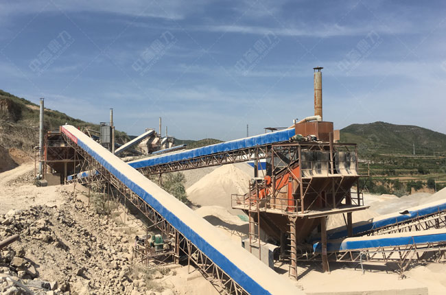 山西長治恒泰建材時產800噸石料生產線