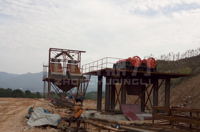 湖南懷化時產(chǎn)150噸機制砂生產(chǎn)線