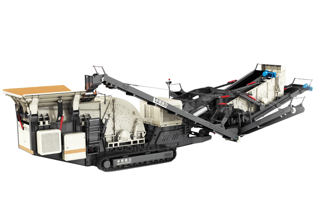 移動式破碎篩分一體機 履帶式移動破碎篩分站設備